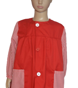 Bata escolar combinada niño/a